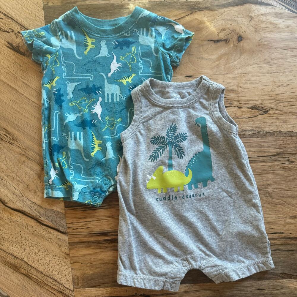 Carter's Dinosaur One Piece Outfit Bundle